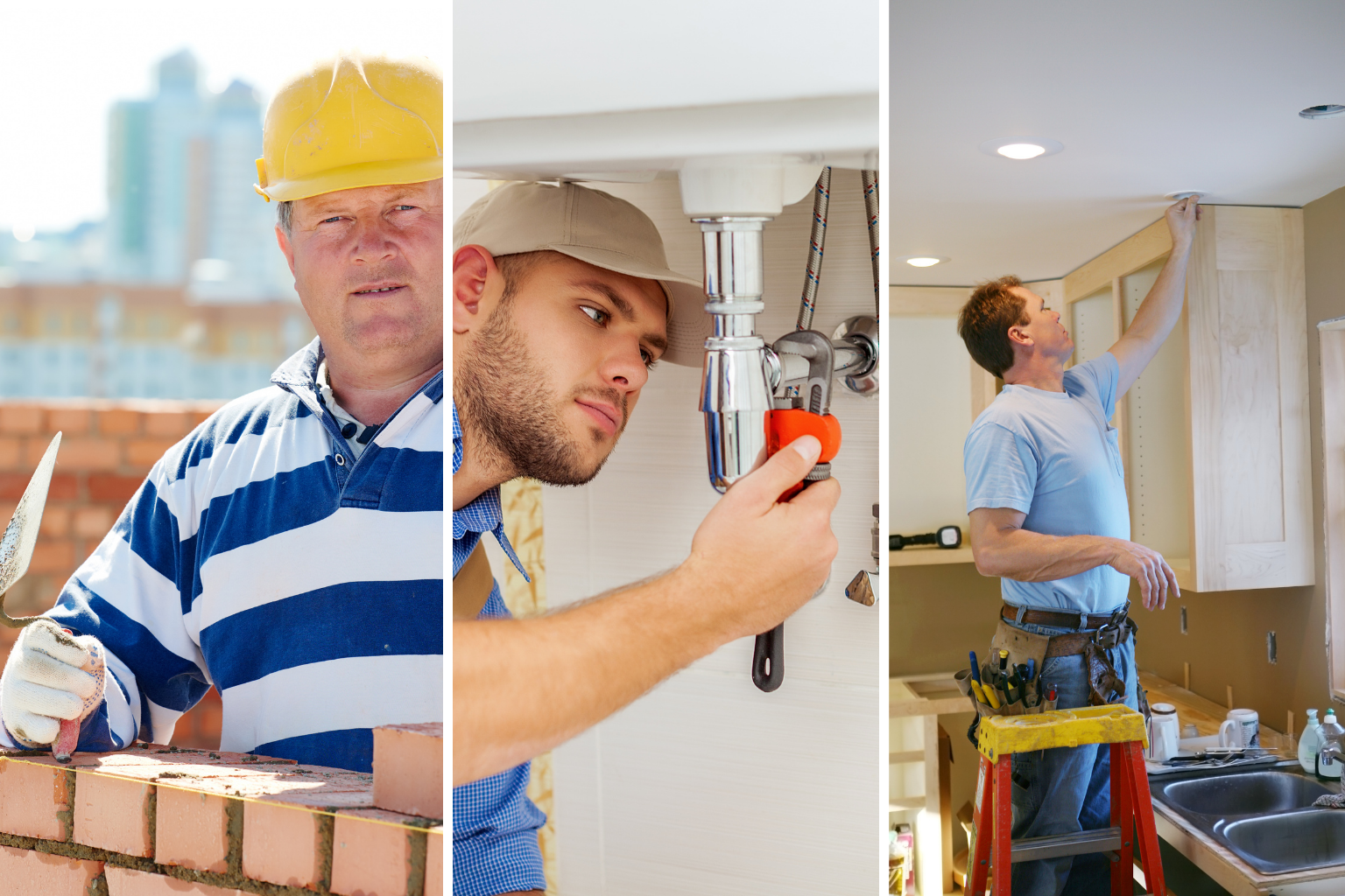 Técnicos en acción: construcción, plomería, electricidad